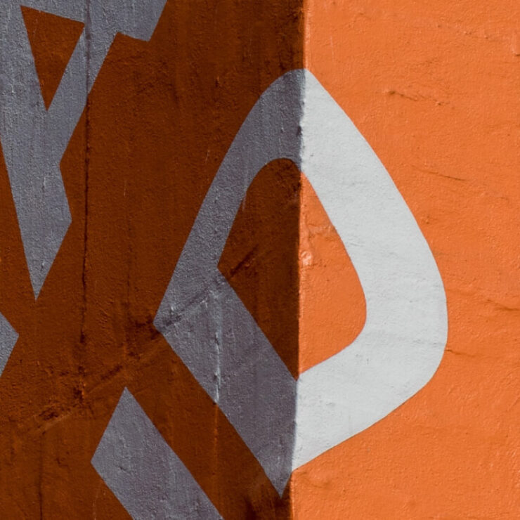 Orange wall image